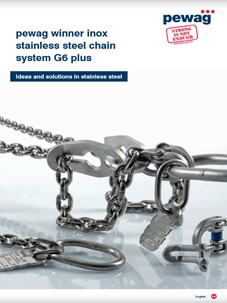 pewag winner inox stainlees steel chain system G6 plus